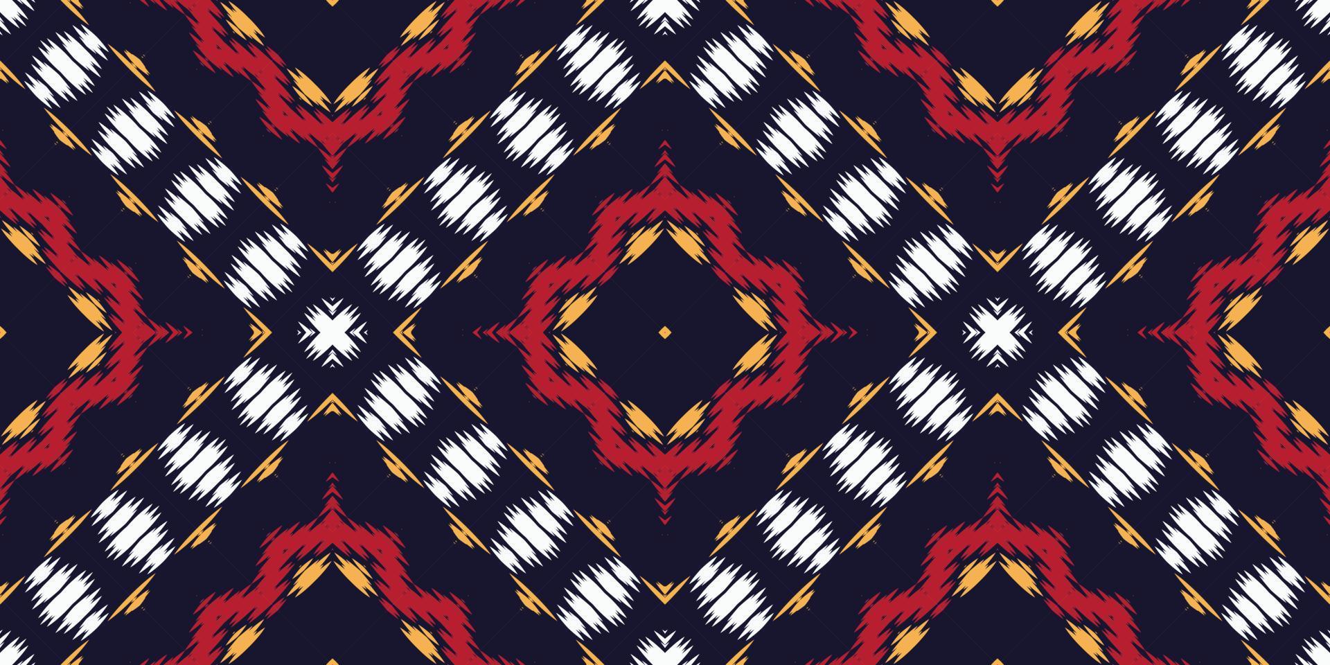 motiv ikat mönster batik textil- sömlös mönster digital vektor design för skriva ut saree kurti borneo tyg gräns borsta symboler färgrutor designer