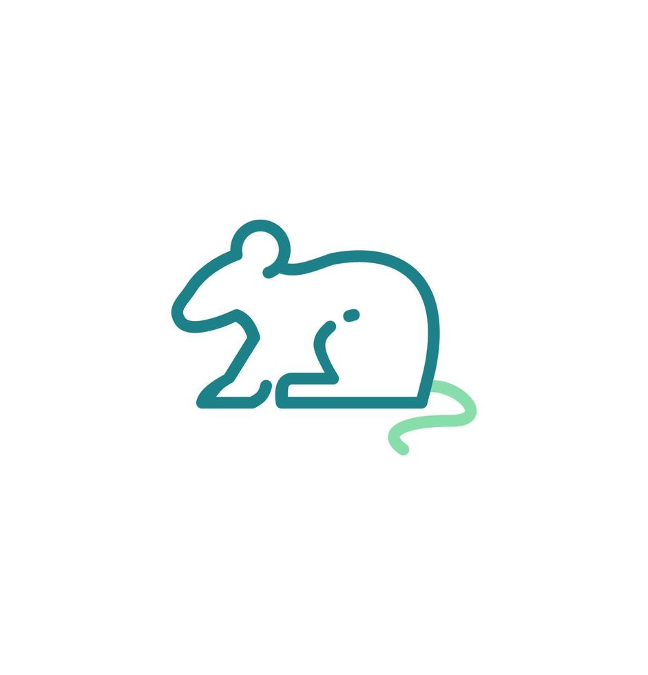 Maus-Symbol-Vektor-Illustration-Logo-Vorlage für viele Zwecke. isoliert auf weißem Hintergrund. vektor