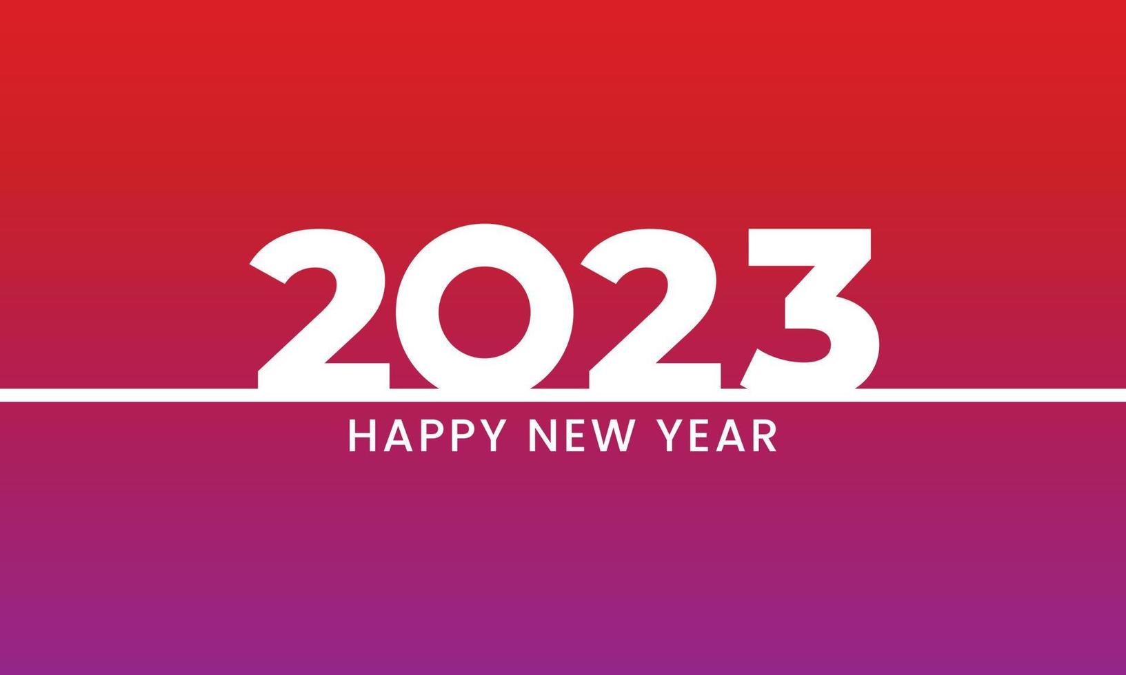 frohes neues jahr 2023. festliche feier. trendig und modern für Banner- und Medienbeitragsvorlagen vektor