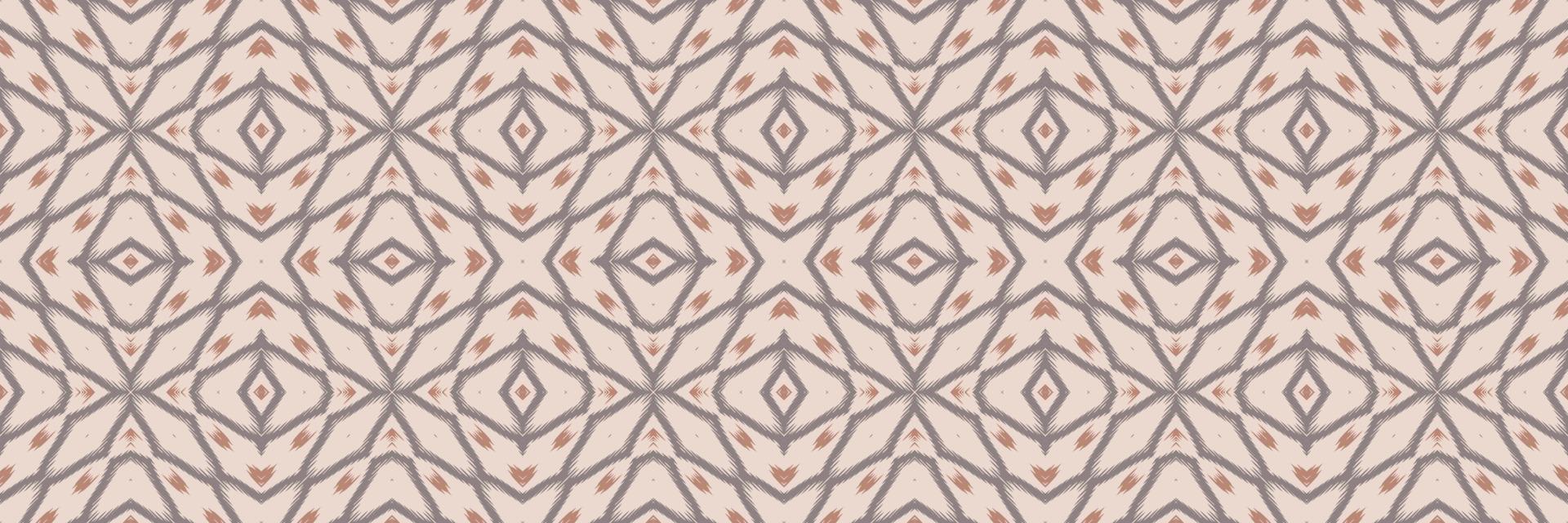 Batik-Textil-Ikat oder Ikat-Blume nahtloses Muster digitales Vektordesign für den Druck Saree Kurti Borneo Stoffrand Pinselsymbole Muster Partykleidung vektor
