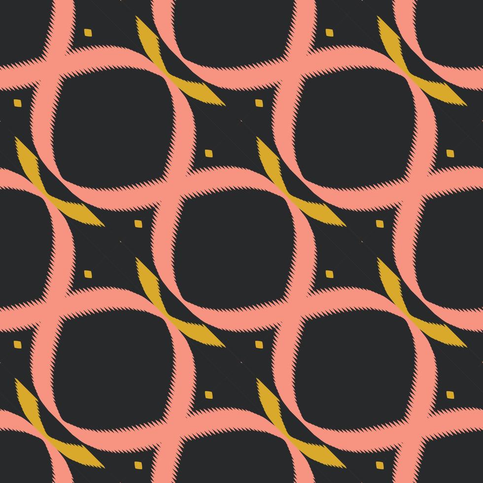 nahtloses muster der ikat-diamantstammeskunst. ethnische geometrische ikkat batik digitaler vektor textildesign für drucke stoff saree mughal pinsel symbol schwaden textur kurti kurtis kurtas