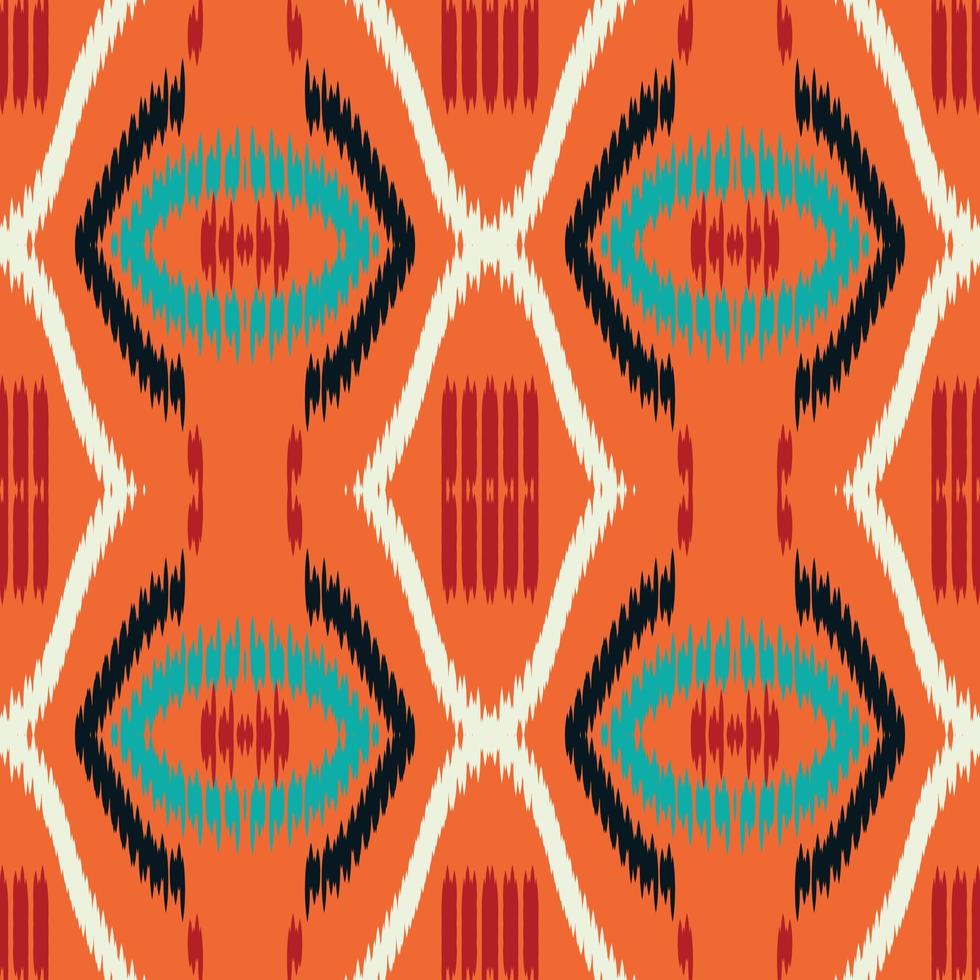 ikat-punkte tribal aztekisches nahtloses muster. ethnische geometrische ikkat batik digitaler vektor textildesign für drucke stoff saree mughal pinsel symbol schwaden textur kurti kurtis kurtas