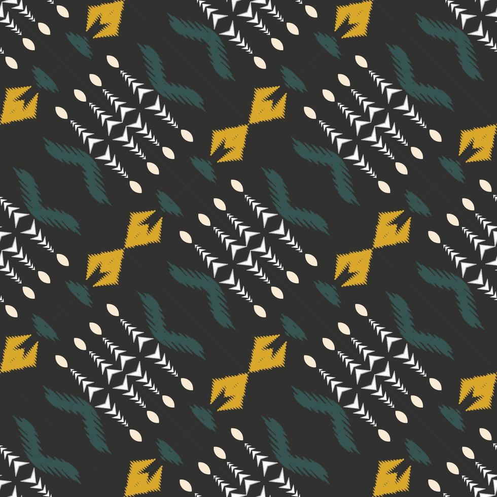 batik textil- ikat damast- sömlös mönster digital vektor design för skriva ut saree kurti borneo tyg gräns borsta symboler färgrutor fest ha på sig