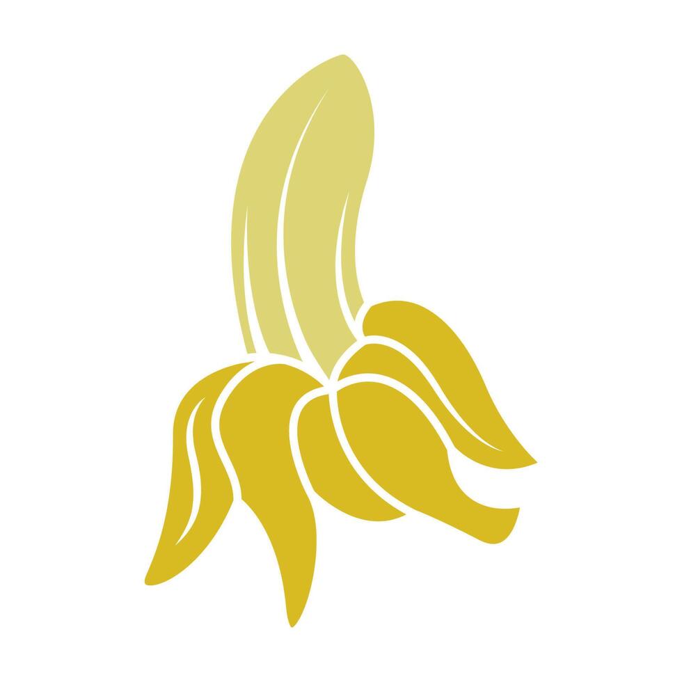 banan logotyp ikon design vektor