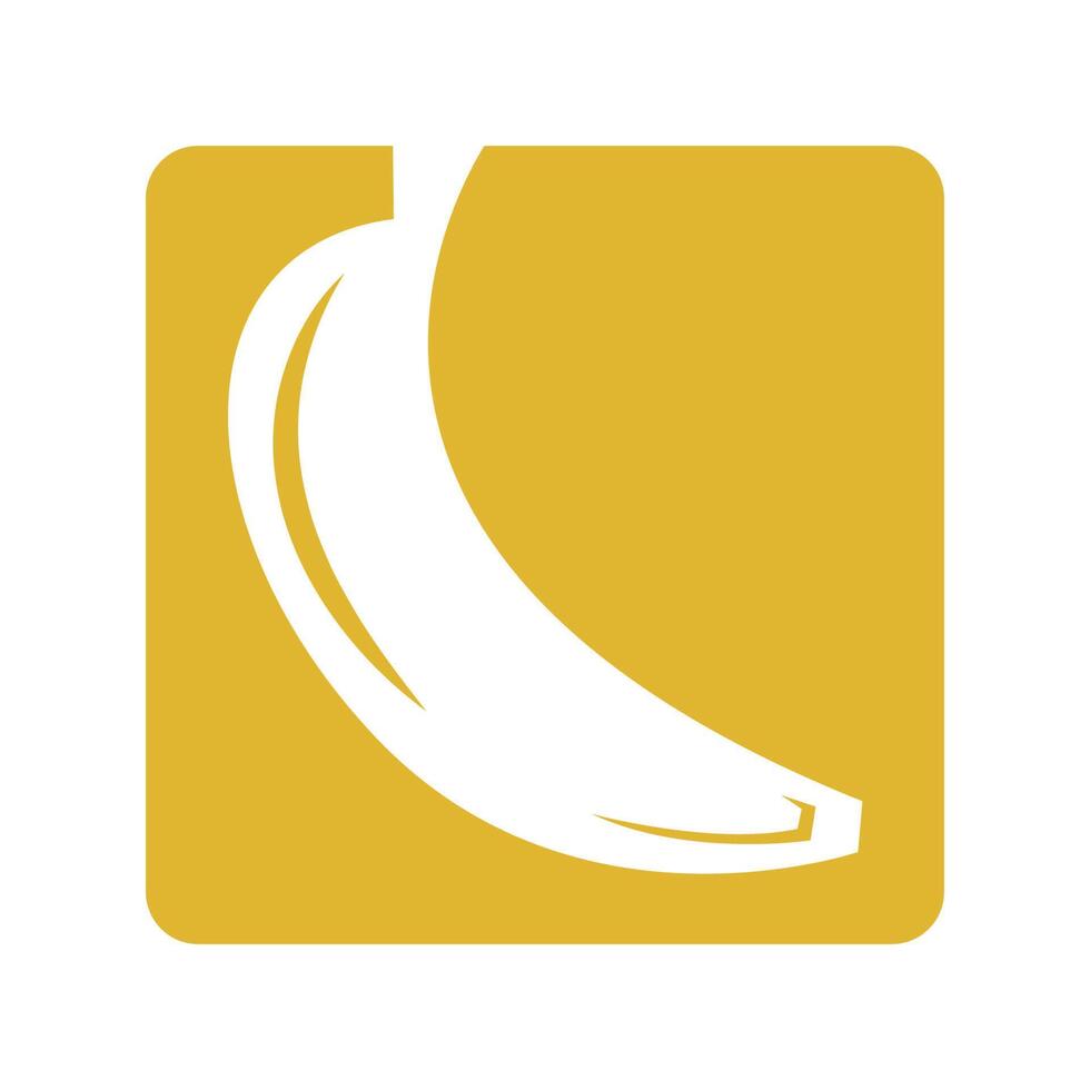 Bananen-Logo-Icon-Design vektor