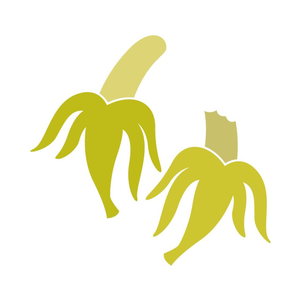 Bananen-Logo-Icon-Design vektor