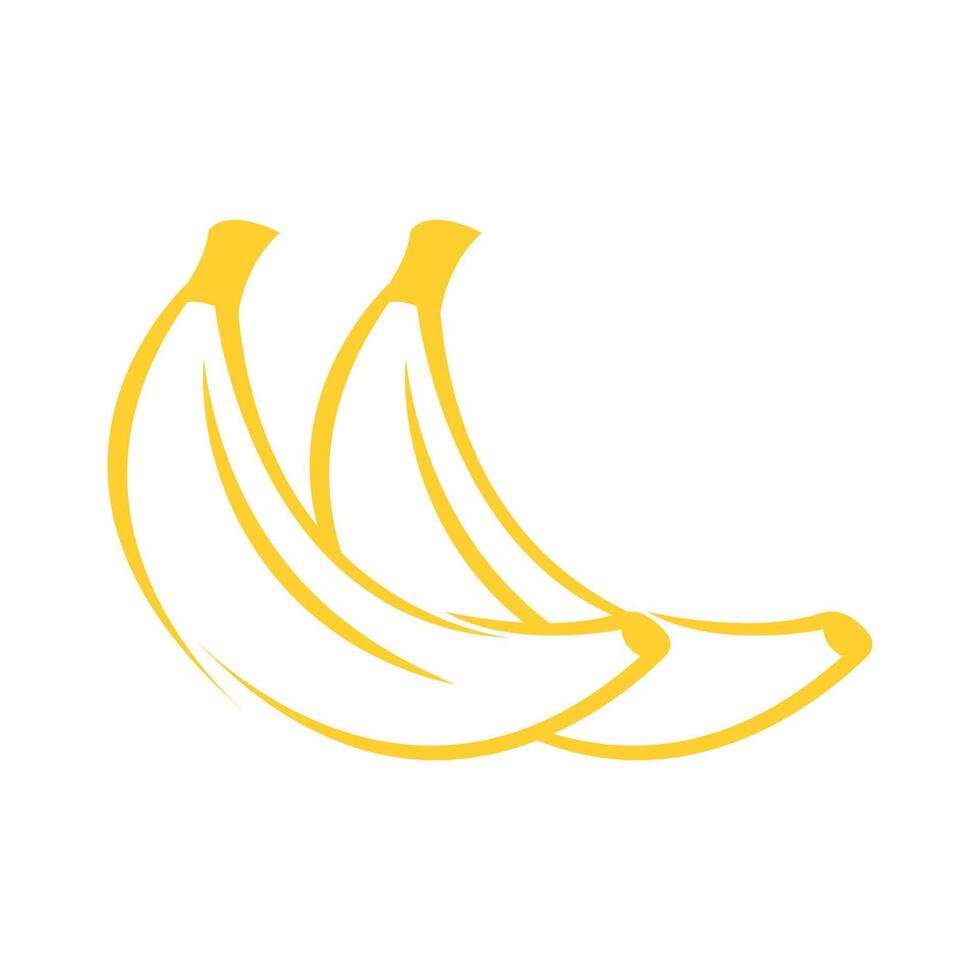 Bananen-Logo-Icon-Design vektor