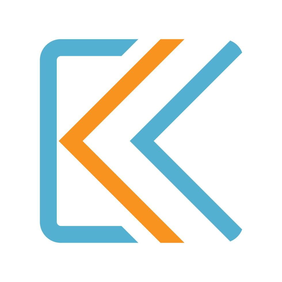 Buchstabe k-Logo-Icon-Design vektor