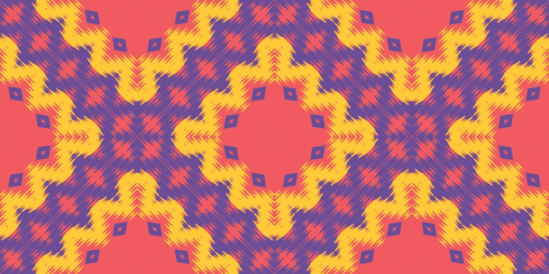 ikkat eller ikat aztec batik textil- sömlös mönster digital vektor design för skriva ut saree kurti borneo tyg gräns borsta symboler färgrutor fest ha på sig
