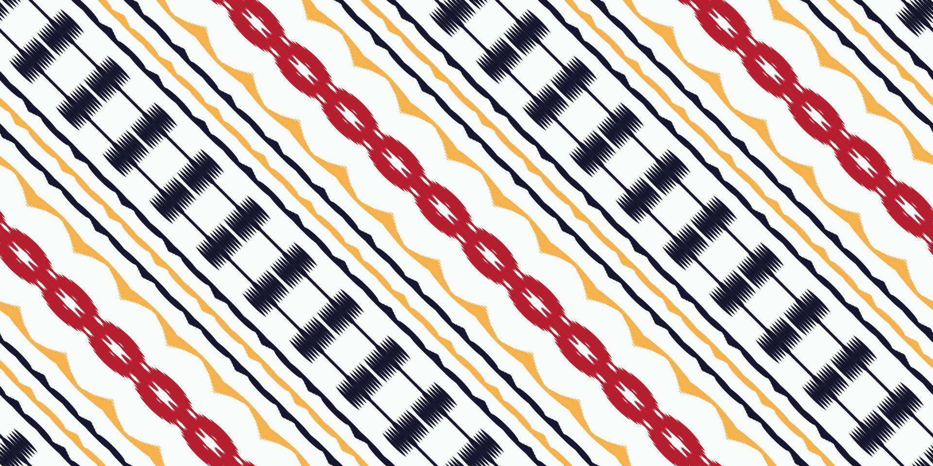 Batik Textil ethnische Ikat Textur nahtloses Muster digitales Vektordesign für den Druck Saree Kurti Borneo Stoffrand Pinselsymbole Farbfelder Partykleidung vektor