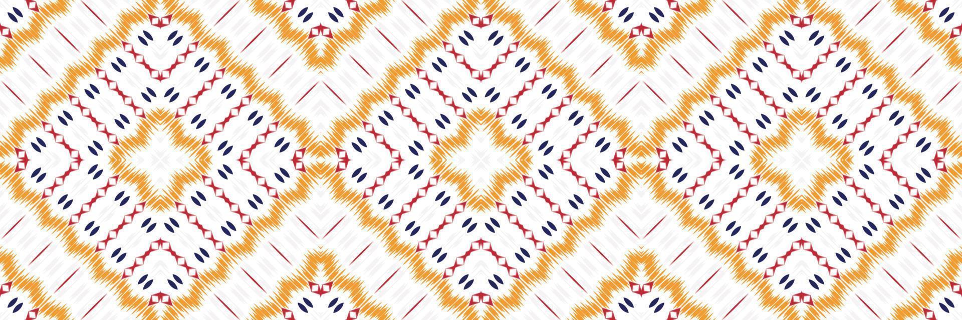 Batik Textil Ikat Design nahtloses Muster digitales Vektordesign für den Druck Saree Kurti Borneo Stoffrand Pinsel Symbole Muster Baumwolle vektor