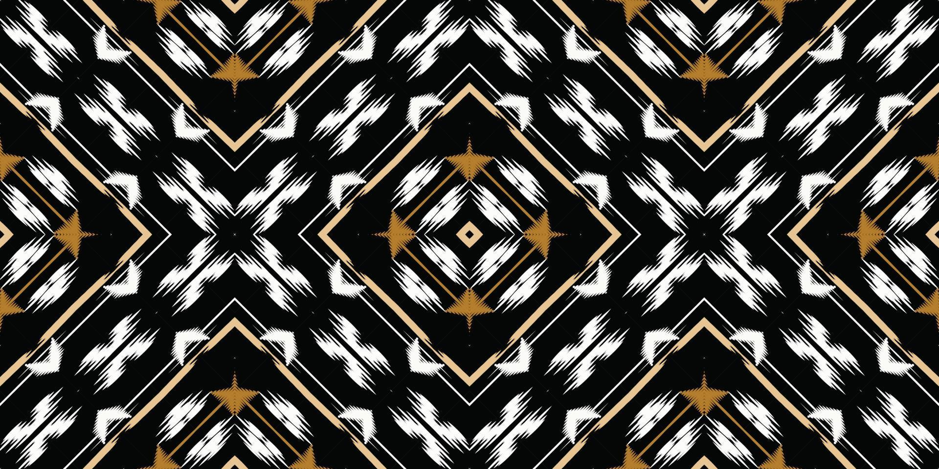 ikat prickar stam- korsa sömlös mönster. etnisk geometrisk ikkat batik digital vektor textil- design för grafik tyg saree mughal borsta symbol strängar textur kurti kurtis kurtas