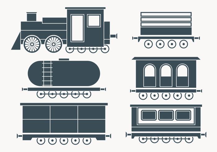 Caboose samling vektor