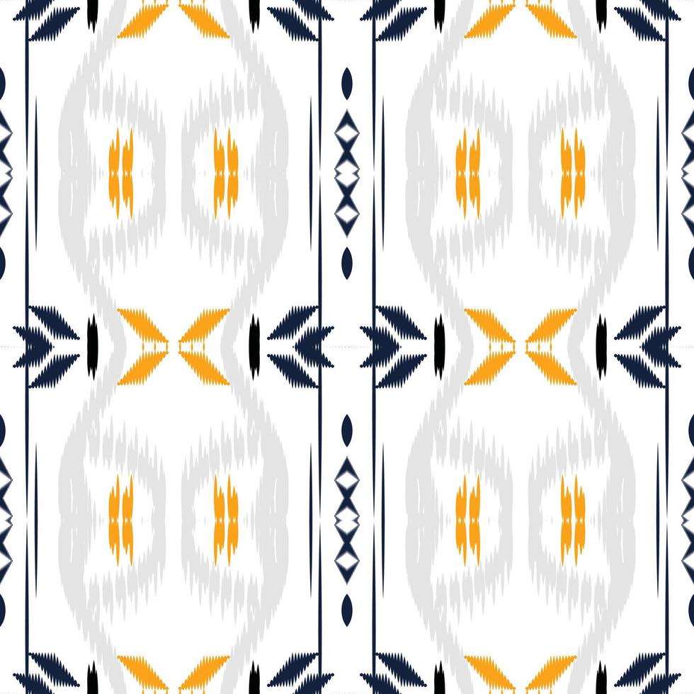 ikat blumen tribal aztekisches nahtloses muster. ethnische geometrische ikkat batik digitaler vektor textildesign für drucke stoff saree mughal pinsel symbol schwaden textur kurti kurtis kurtas