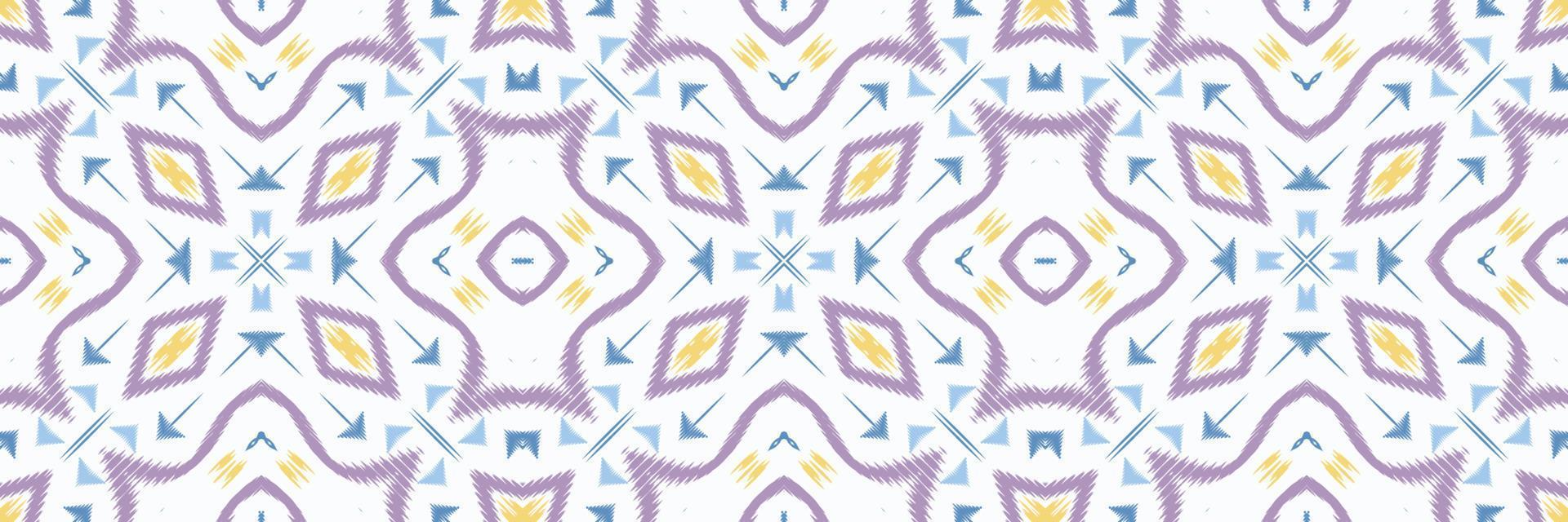 ikat blomma batik textil- sömlös mönster digital vektor design för skriva ut saree kurti borneo tyg gräns borsta symboler färgrutor eleganta