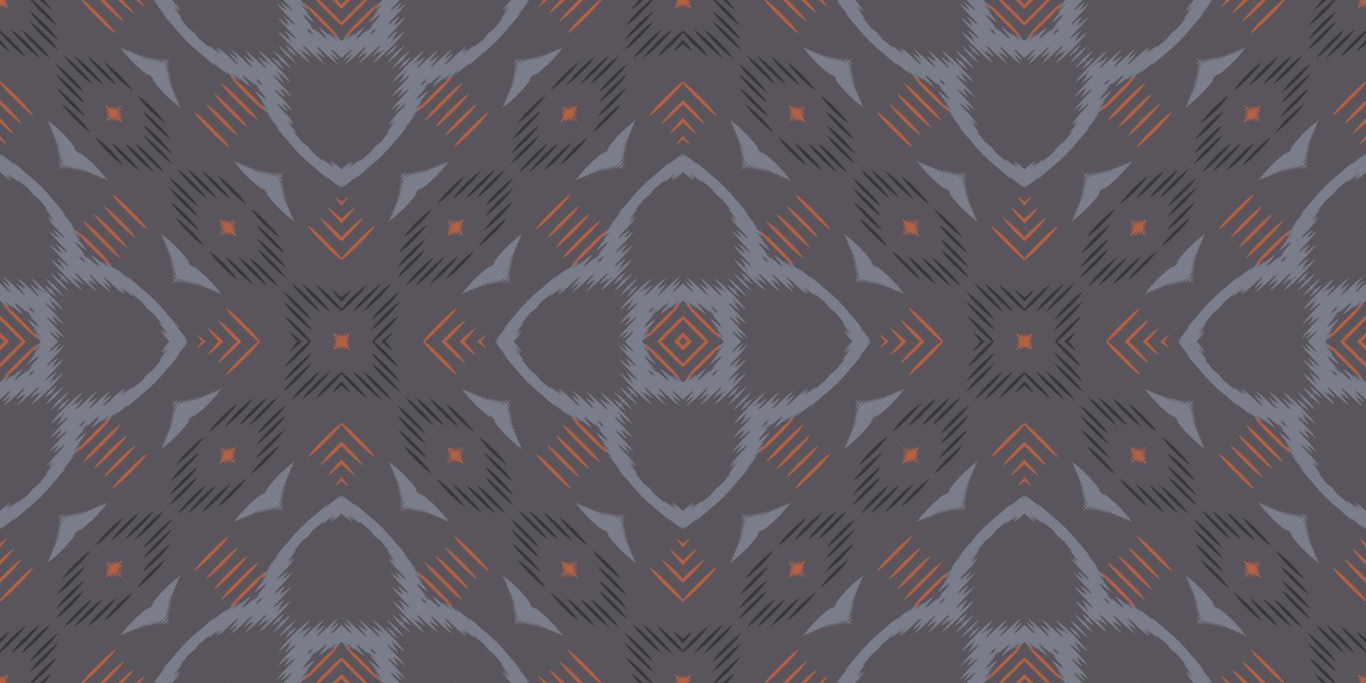 etnisk ikat blommor batik textil- sömlös mönster digital vektor design för skriva ut saree kurti borneo tyg gräns borsta symboler färgrutor bomull