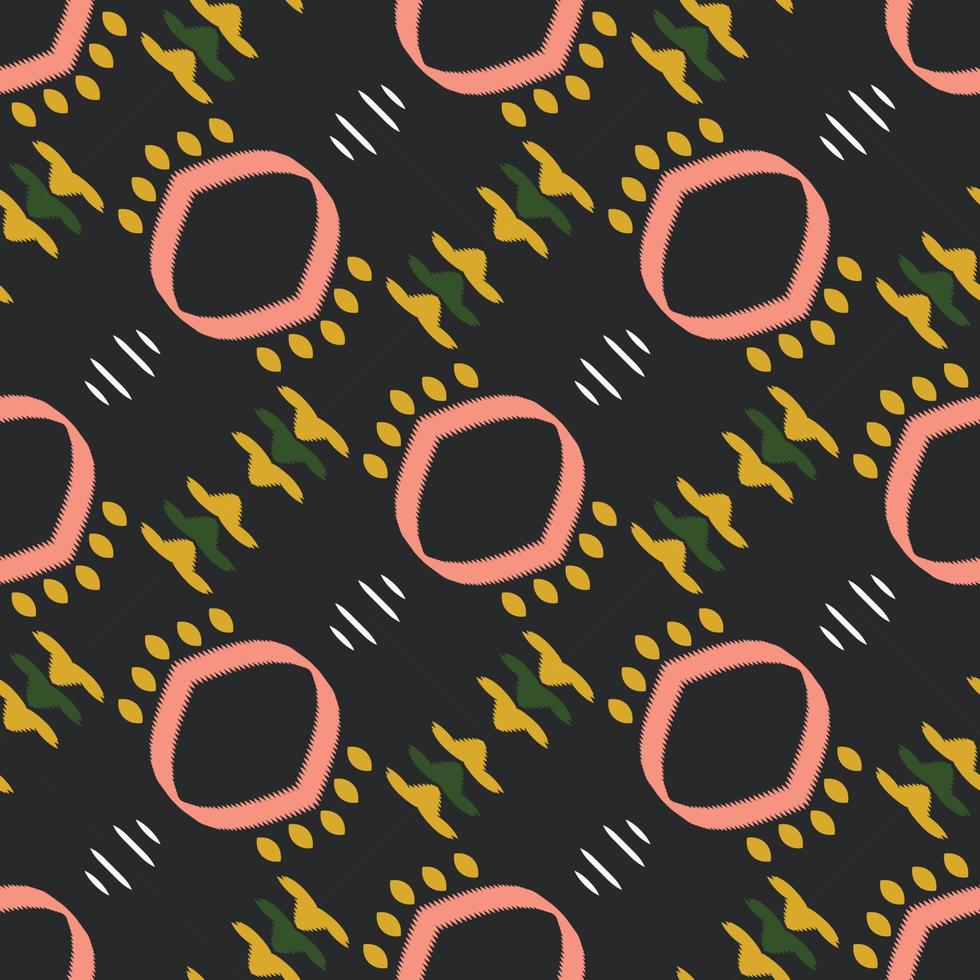 Batik-Textilmotiv Ikat-Hintergrund nahtloses Muster digitales Vektordesign für den Druck Saree Kurti Borneo Stoffrand Pinselsymbole Farbfelder stilvoll vektor