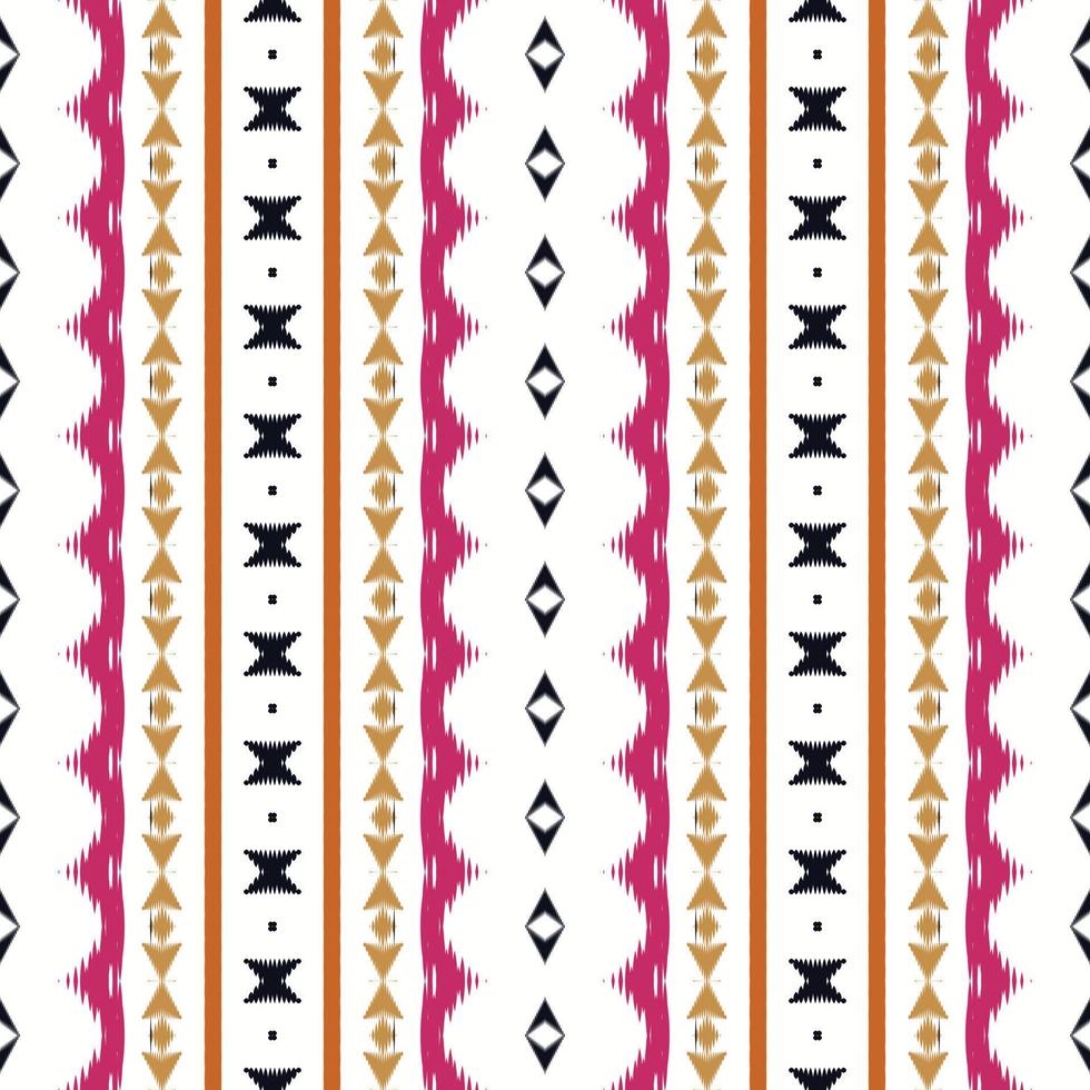 Ethno-Ikat-Design Batik-Textil-nahtloses Muster digitales Vektordesign für den Druck Saree Kurti Borneo Stoffrand Pinselsymbole Musterdesigner vektor