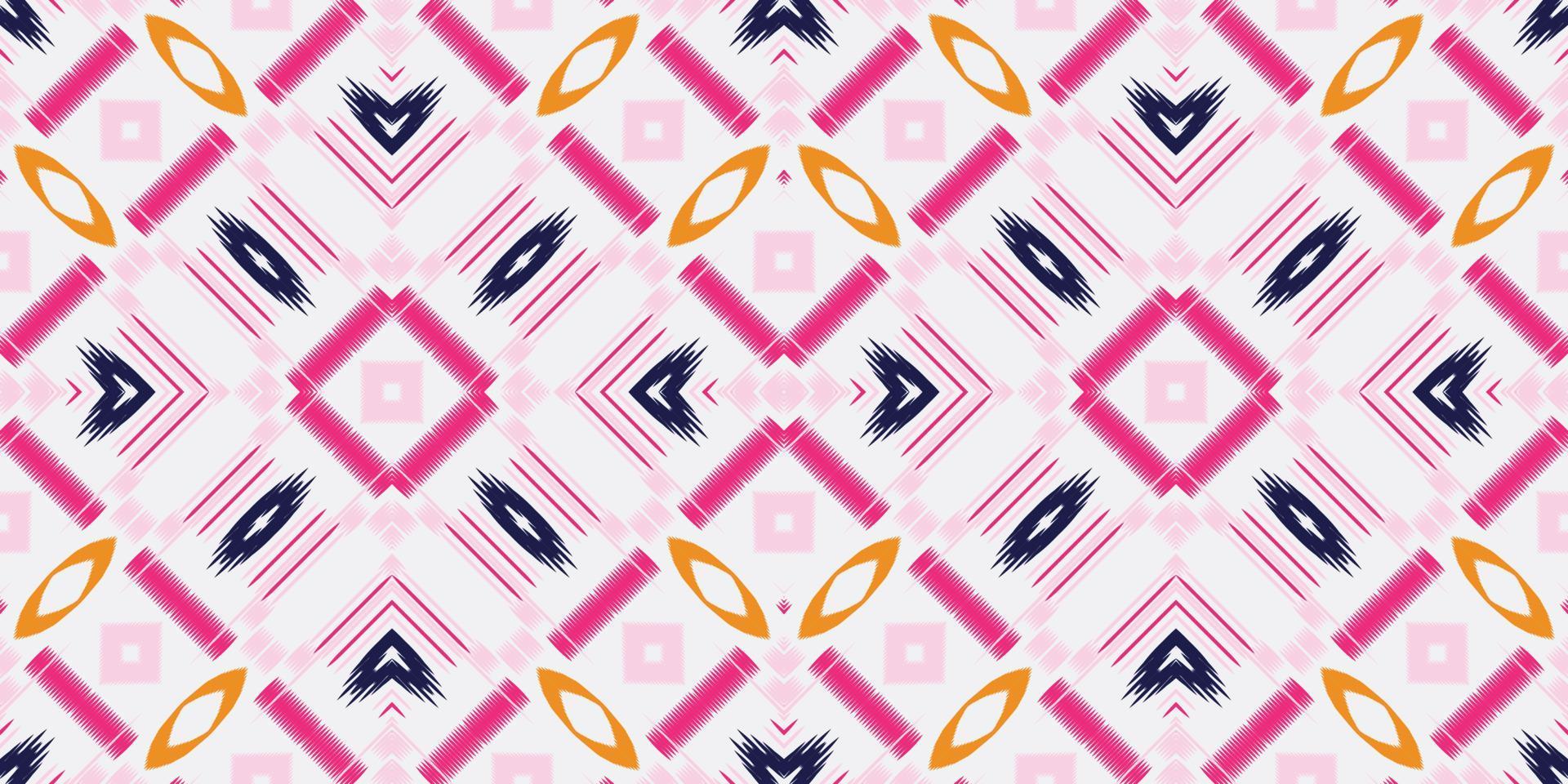 ikat prickar stam- afrikansk sömlös mönster. etnisk geometrisk batik ikkat digital vektor textil- design för grafik tyg saree mughal borsta symbol strängar textur kurti kurtis kurtas