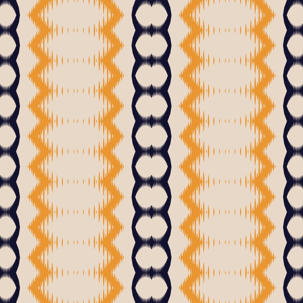 Ethno-Ikat-Rahmen, Batik, Textil, nahtloses Muster, digitales Vektordesign für den Druck, Saree, Kurti, Borneo, Stoffrand, Pinselsymbole, Muster, Partykleidung vektor