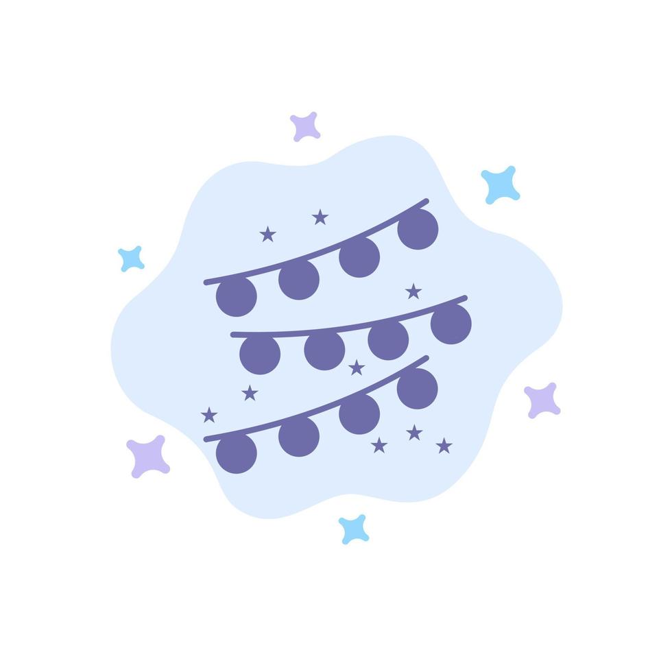 Ammern Partydekoration Partybirne blaues Symbol auf abstraktem Wolkenhintergrund vektor