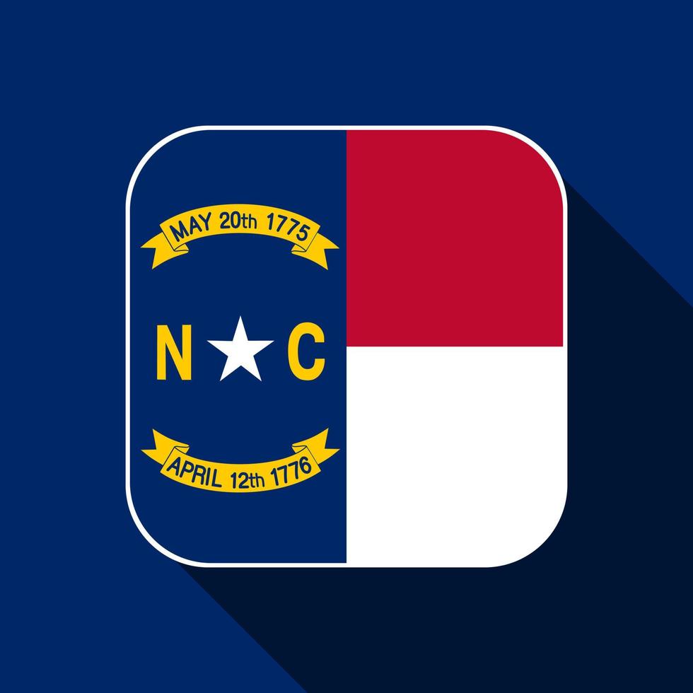 staatsflagge von north carolina. Vektor-Illustration. vektor