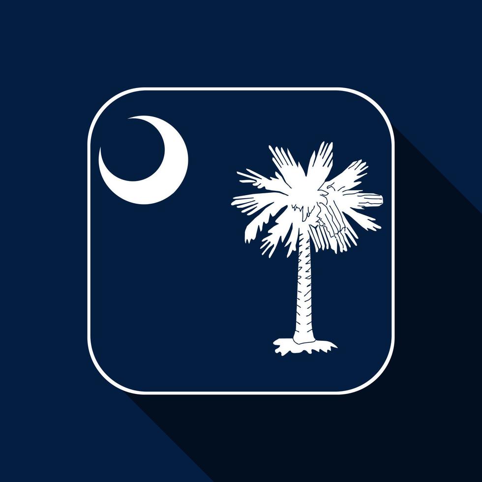 Flagge des Bundesstaates South Carolina. Vektor-Illustration. vektor