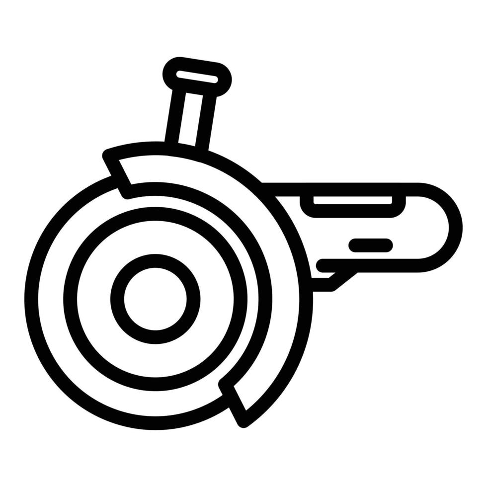 verktyg slipning maskin ikon, översikt stil vektor