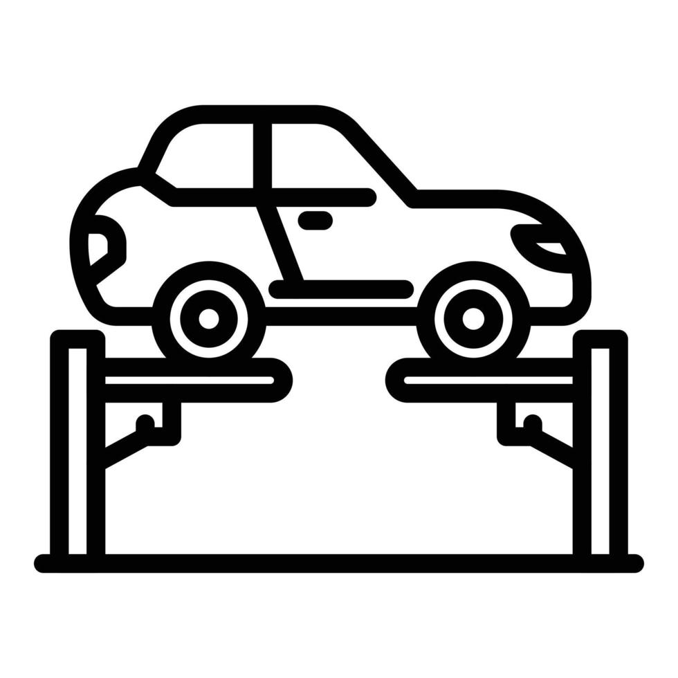 Symbol für automatischen Aufzug, Umrissstil vektor