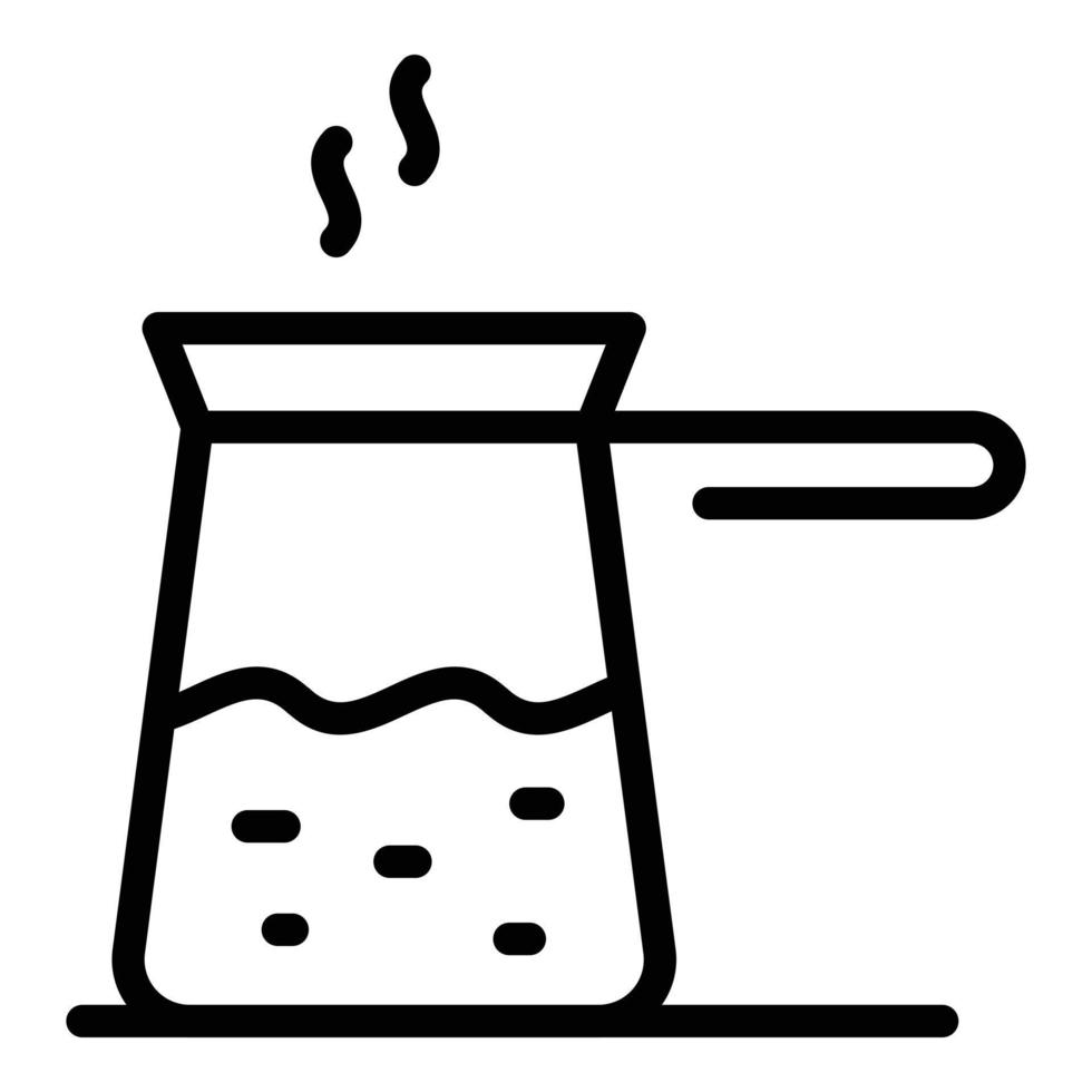 Energie-Kaffeekannen-Symbol, Umrissstil vektor
