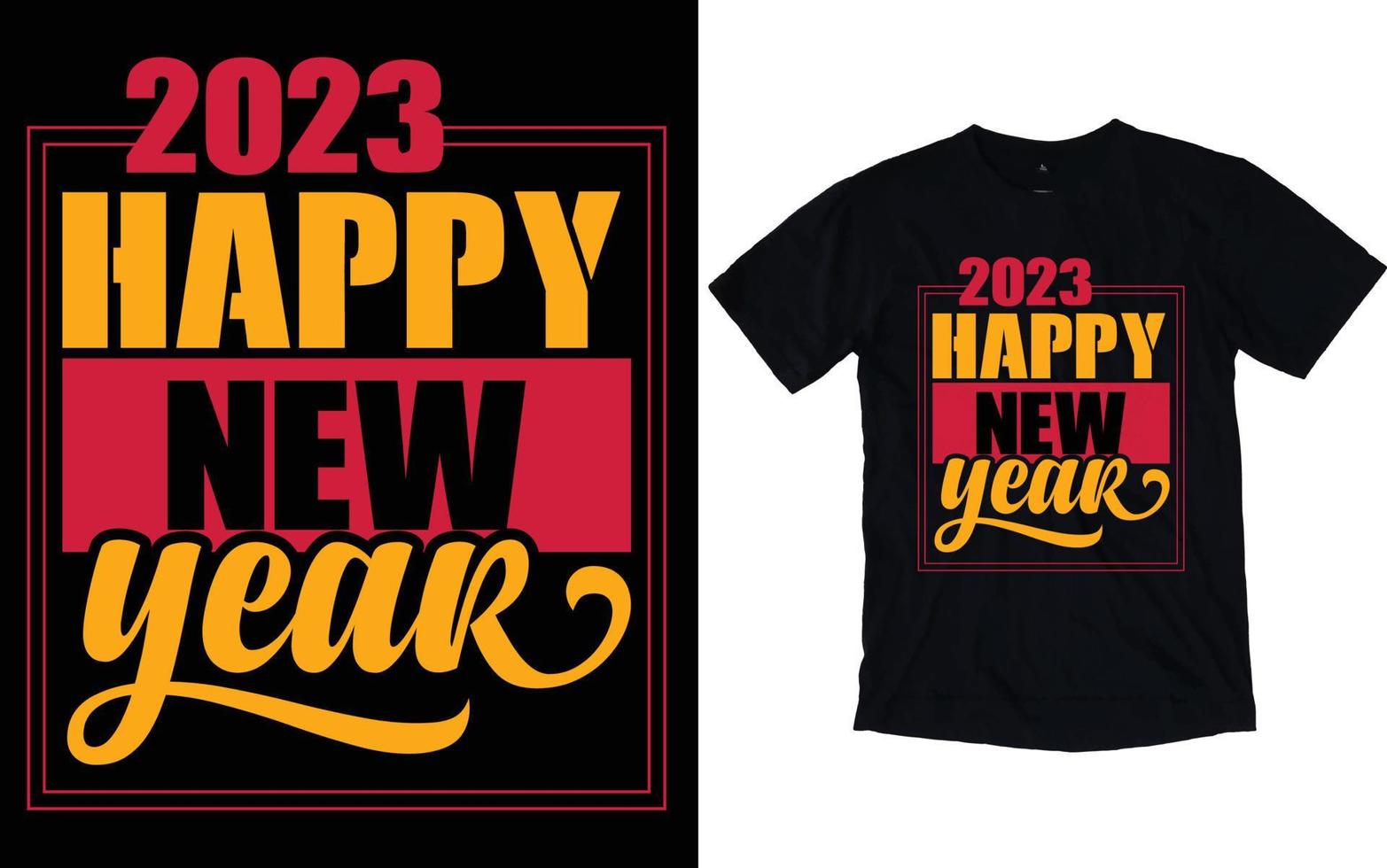 guten rutsch ins neue jahr-typografie-t-shirts vektor