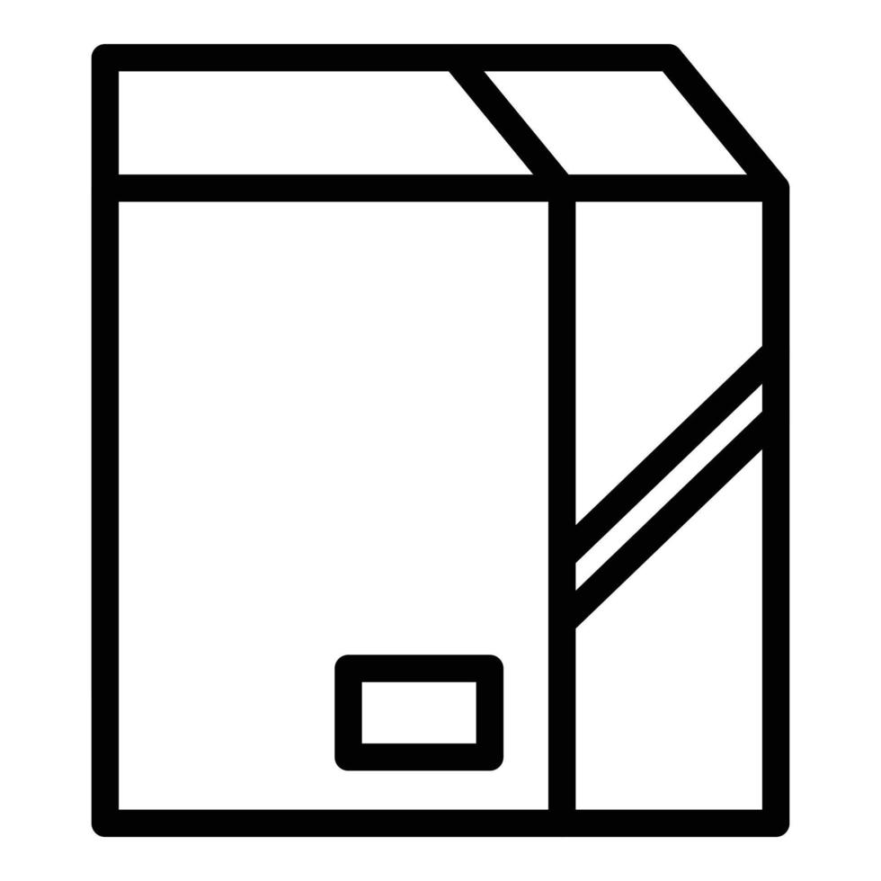 Box-Symbol, Umrissstil vektor