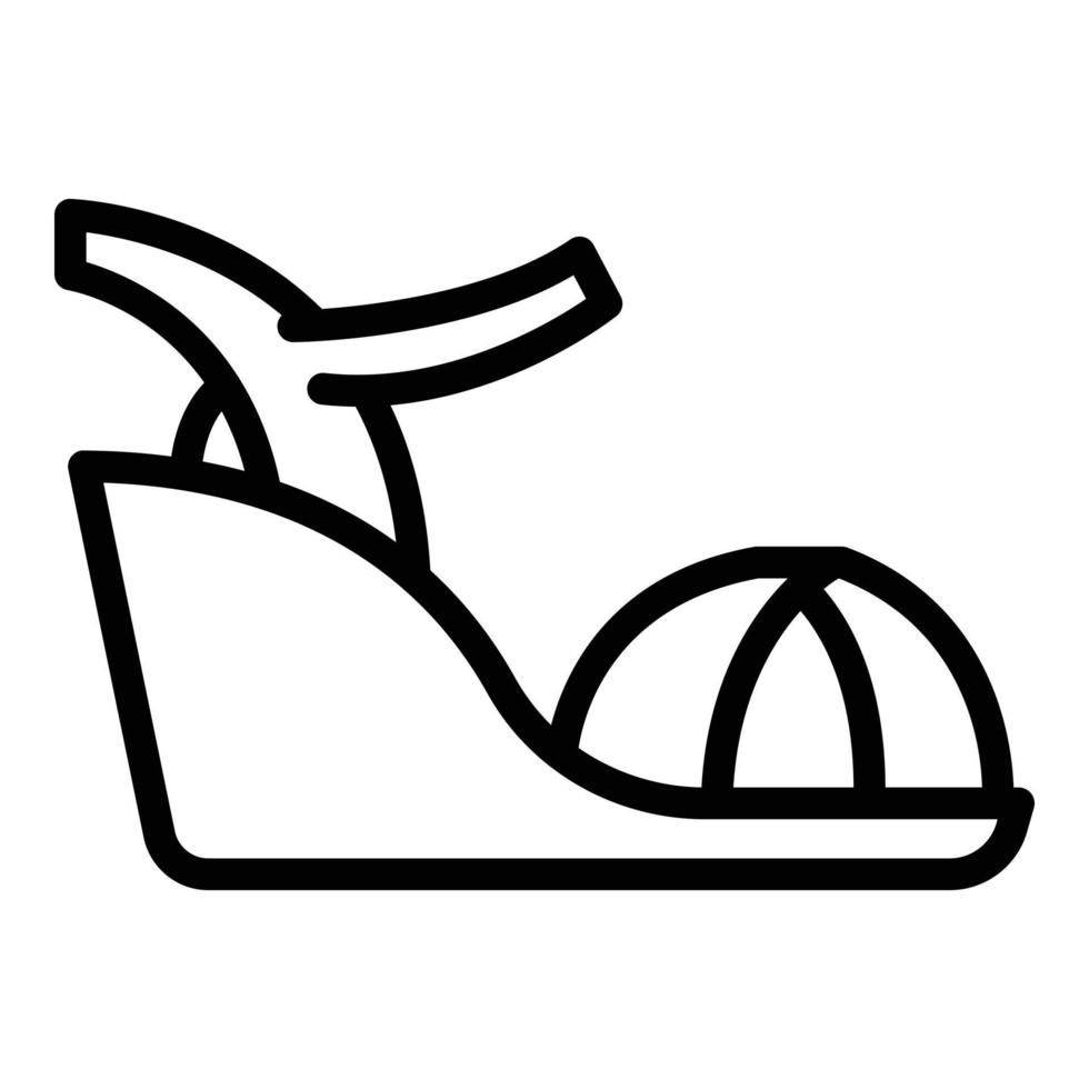 Party-Sandalen-Symbol, Umrissstil vektor