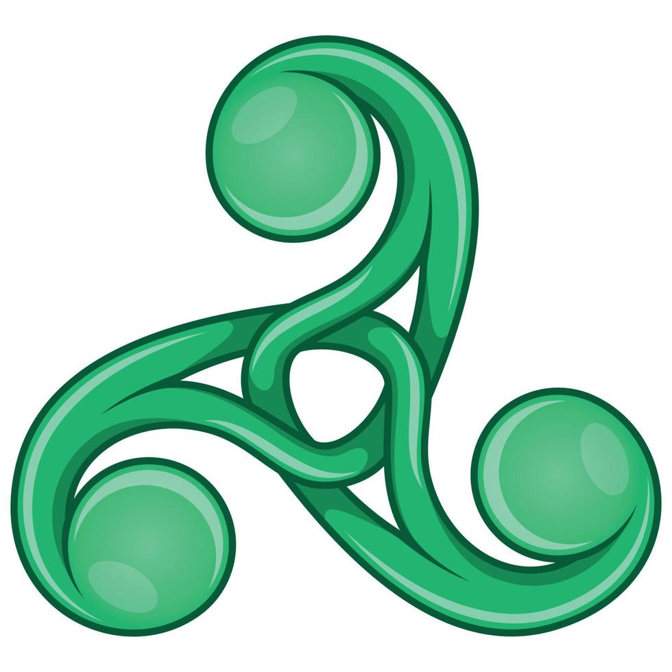 verknotetes Triskelion-Symboldesign vektor