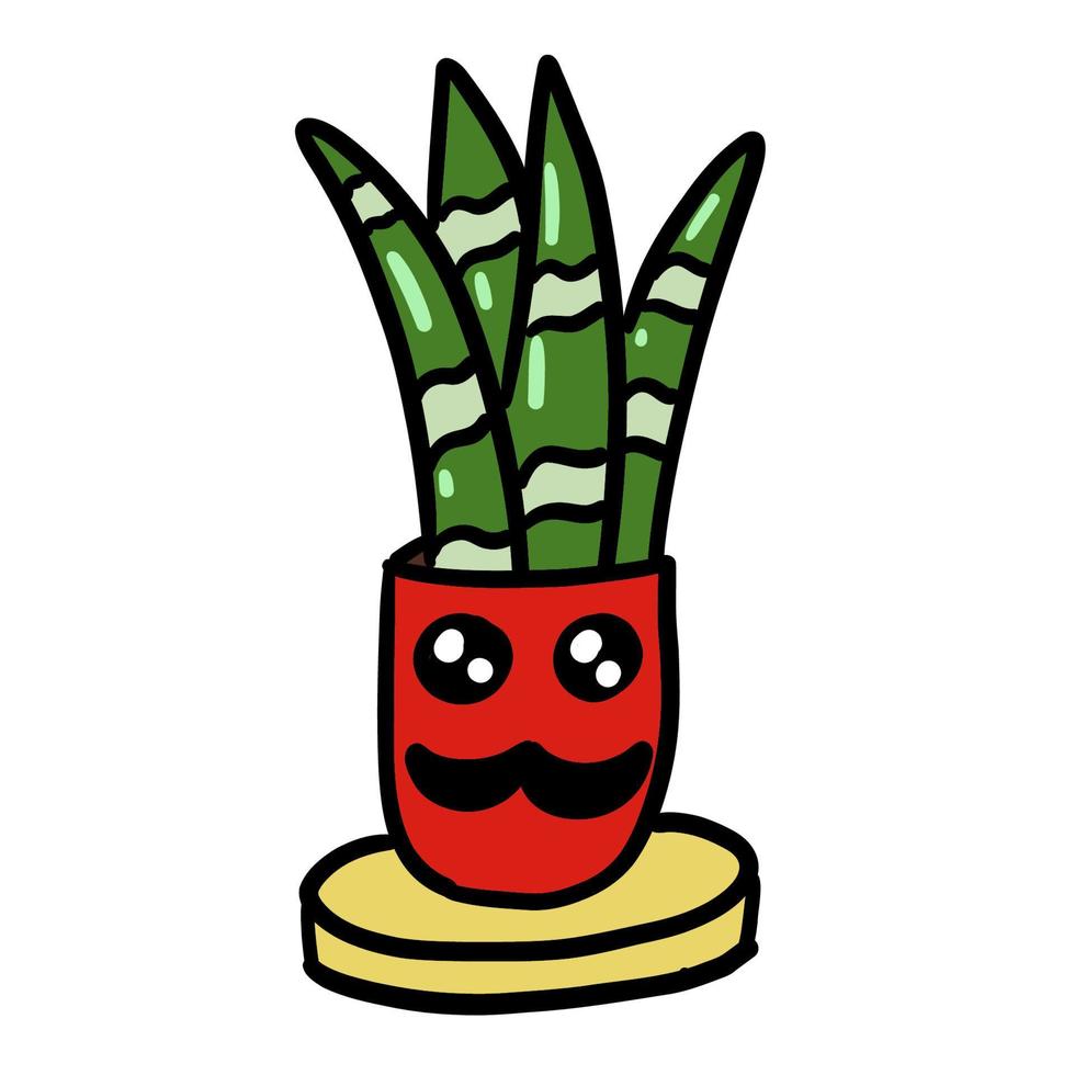 söt kaktus. vektor illustration i mexikansk stil