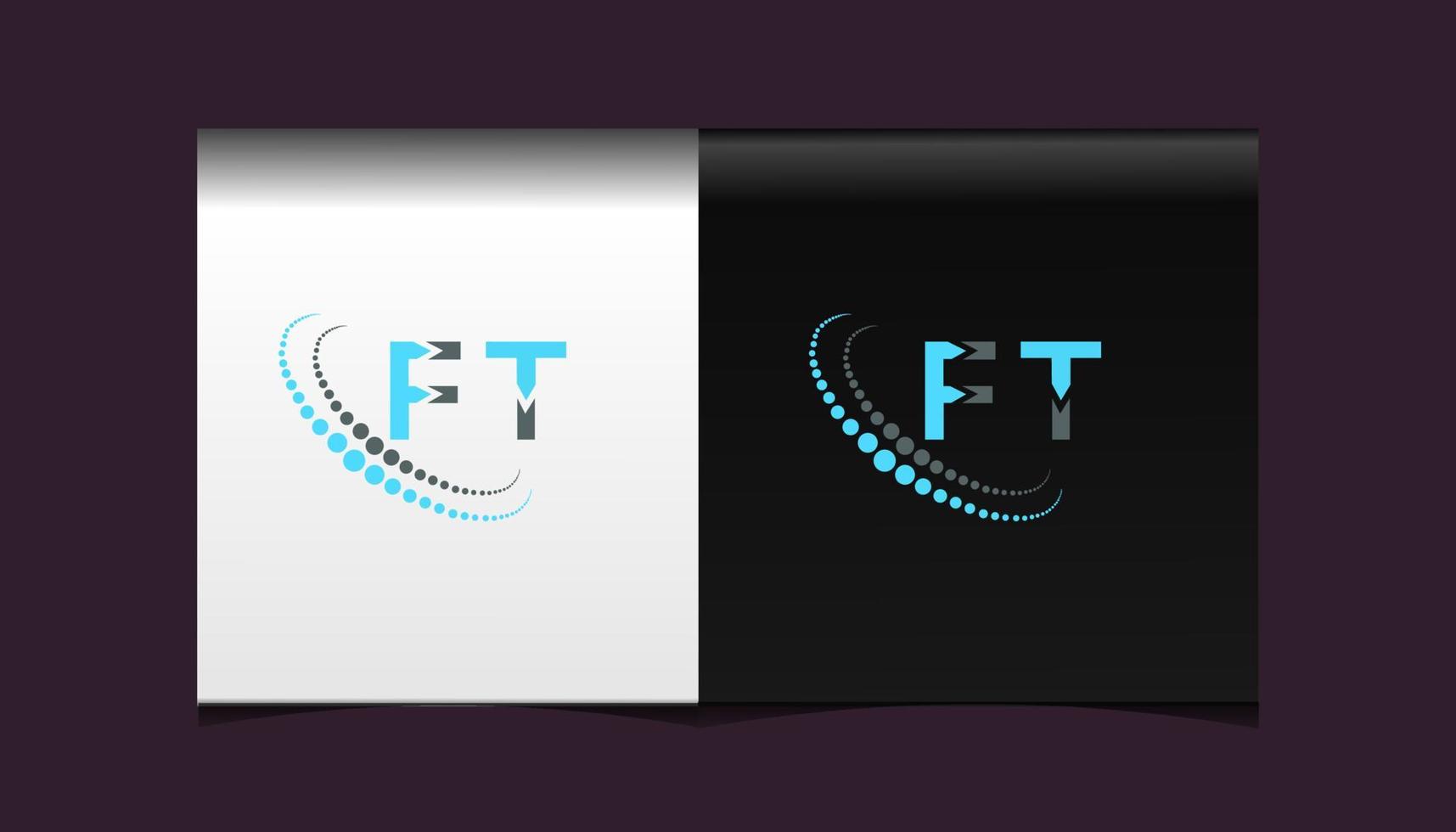 ft Brief Logo kreatives Design. ft einzigartiges Design. vektor