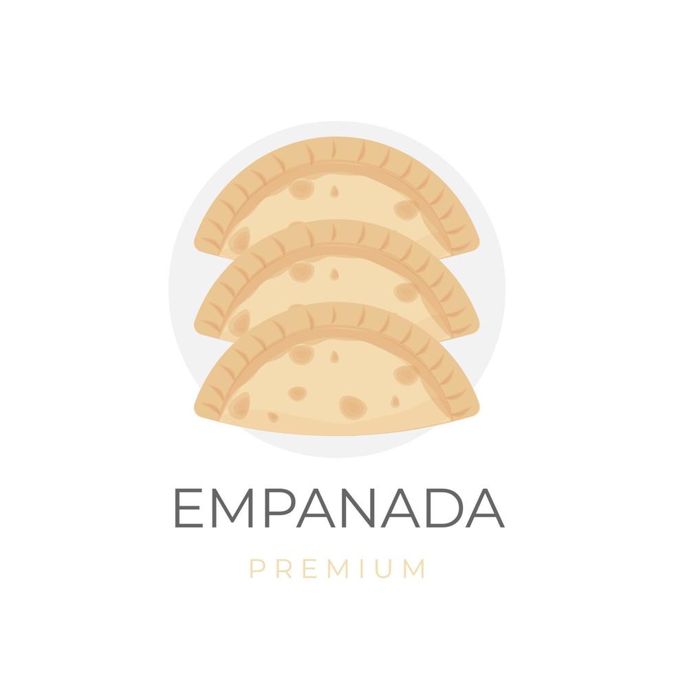 köstliches empanadas-vektorillustrationslogo vektor