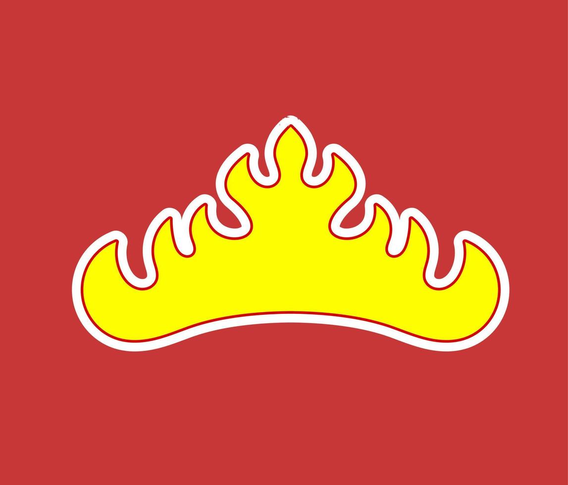 Siger Lampung, eine typische Ikone der Region Lampung. Regionen in Indonesien vektor