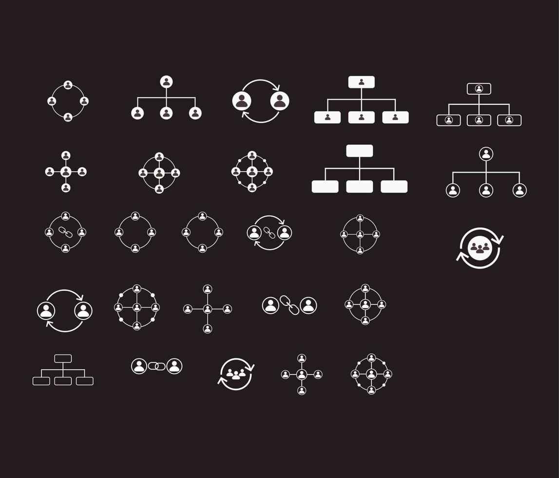 Symbol für soziale Netzwerke vektor