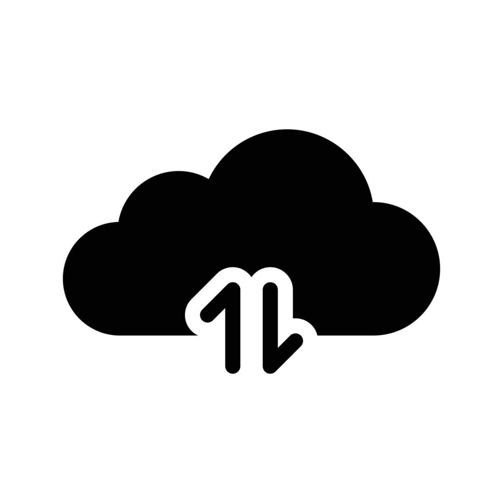 moln nedladdning vektor illustration på en bakgrund. premium kvalitet symbols.vector ikoner för koncept och grafisk design.