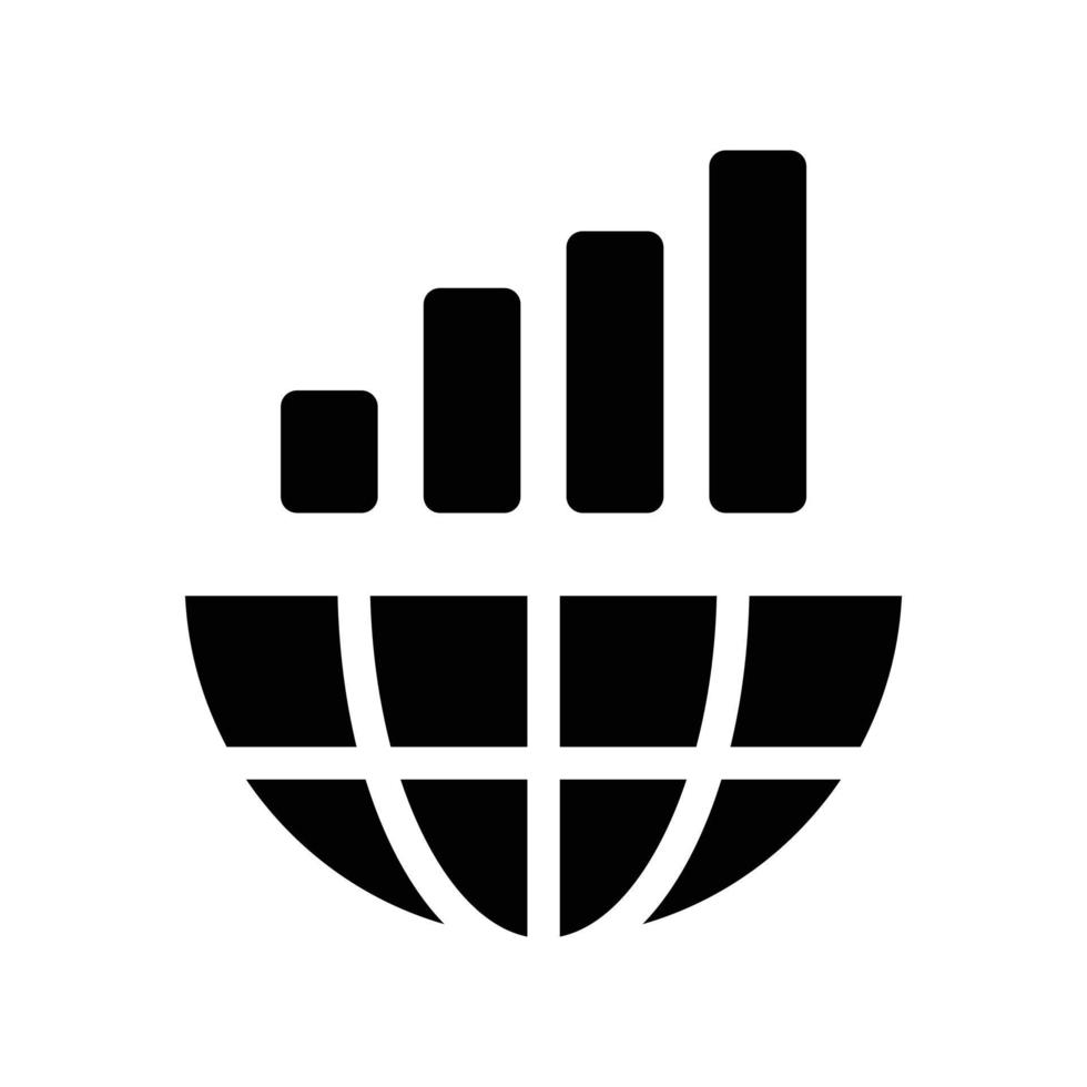 global Diagram vektor illustration på en bakgrund.premium kvalitet symbols.vector ikoner för begrepp och grafisk design.