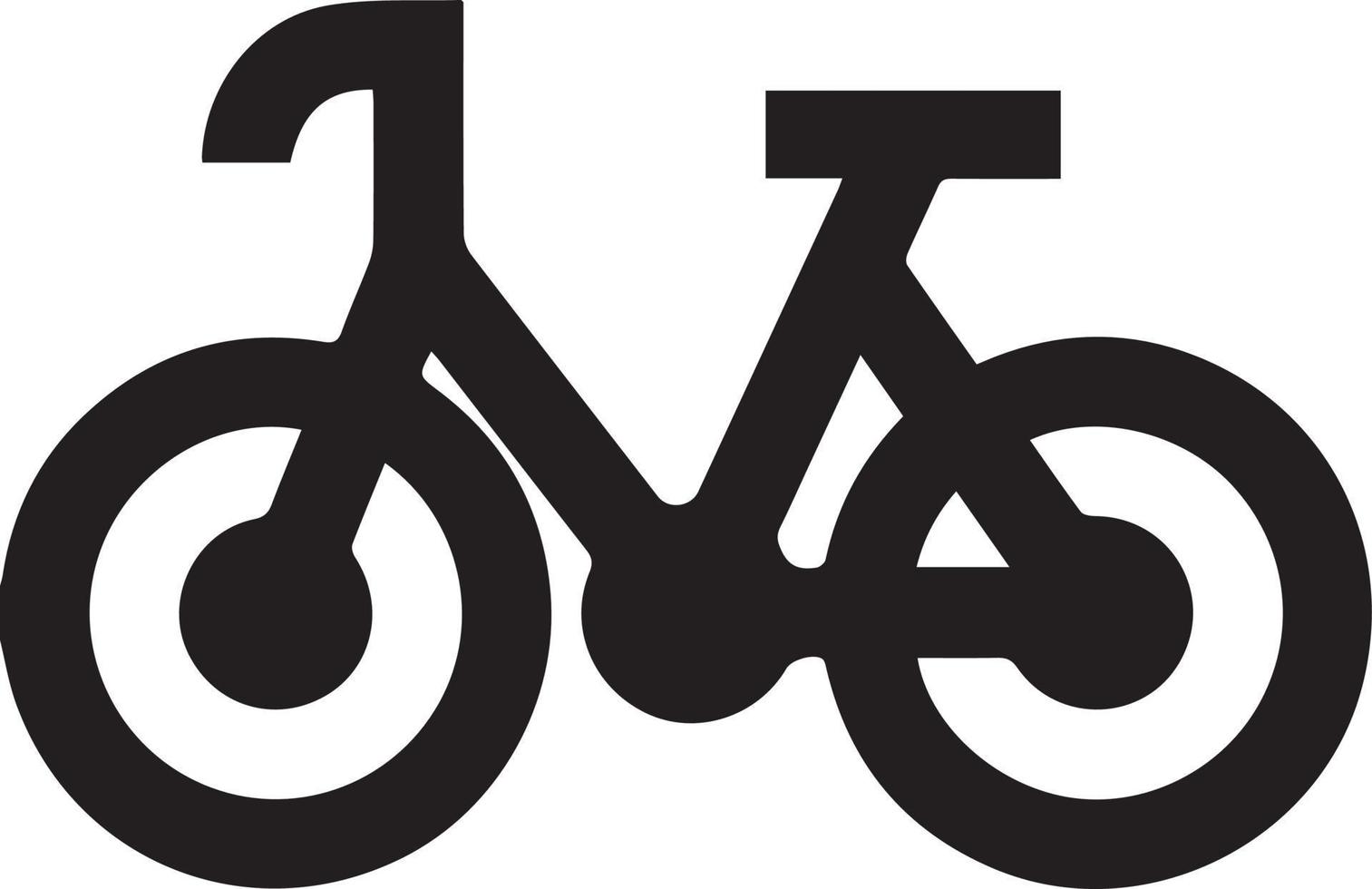 cykel ikon. cykel lopp symbol. cykling lopp platt ikon. cyklist tecken. väg cyklist silhuett. sporter logotyp vektor