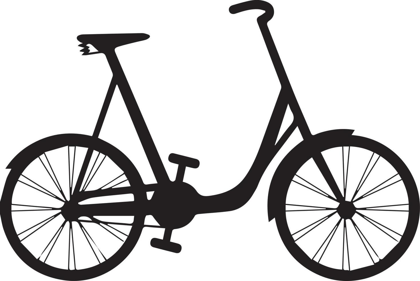 Fahrrad-Symbol. Fahrradrennen-Symbol. Flaches Symbol für Radrennen. Radfahrer Zeichen. Straßenradfahrer-Silhouette. Sport-Logo vektor