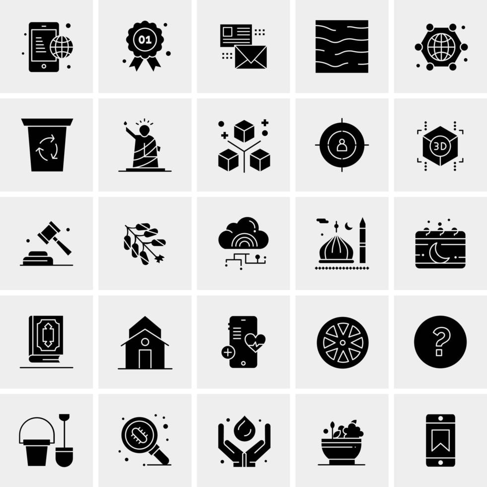 25 universelle Business-Icons Vektor kreative Icon-Illustration zur Verwendung in Web- und Mobilprojekten