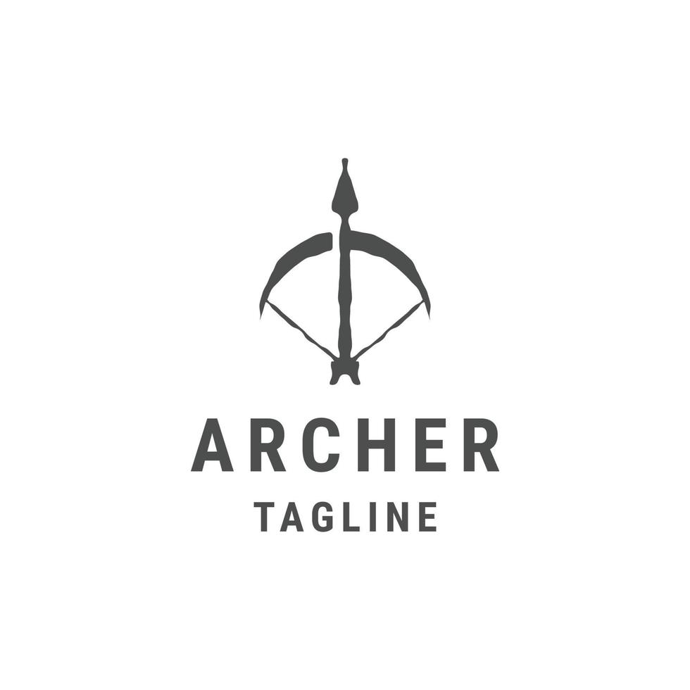 artemis archer logotyp ikon formgivningsmall platt vektor