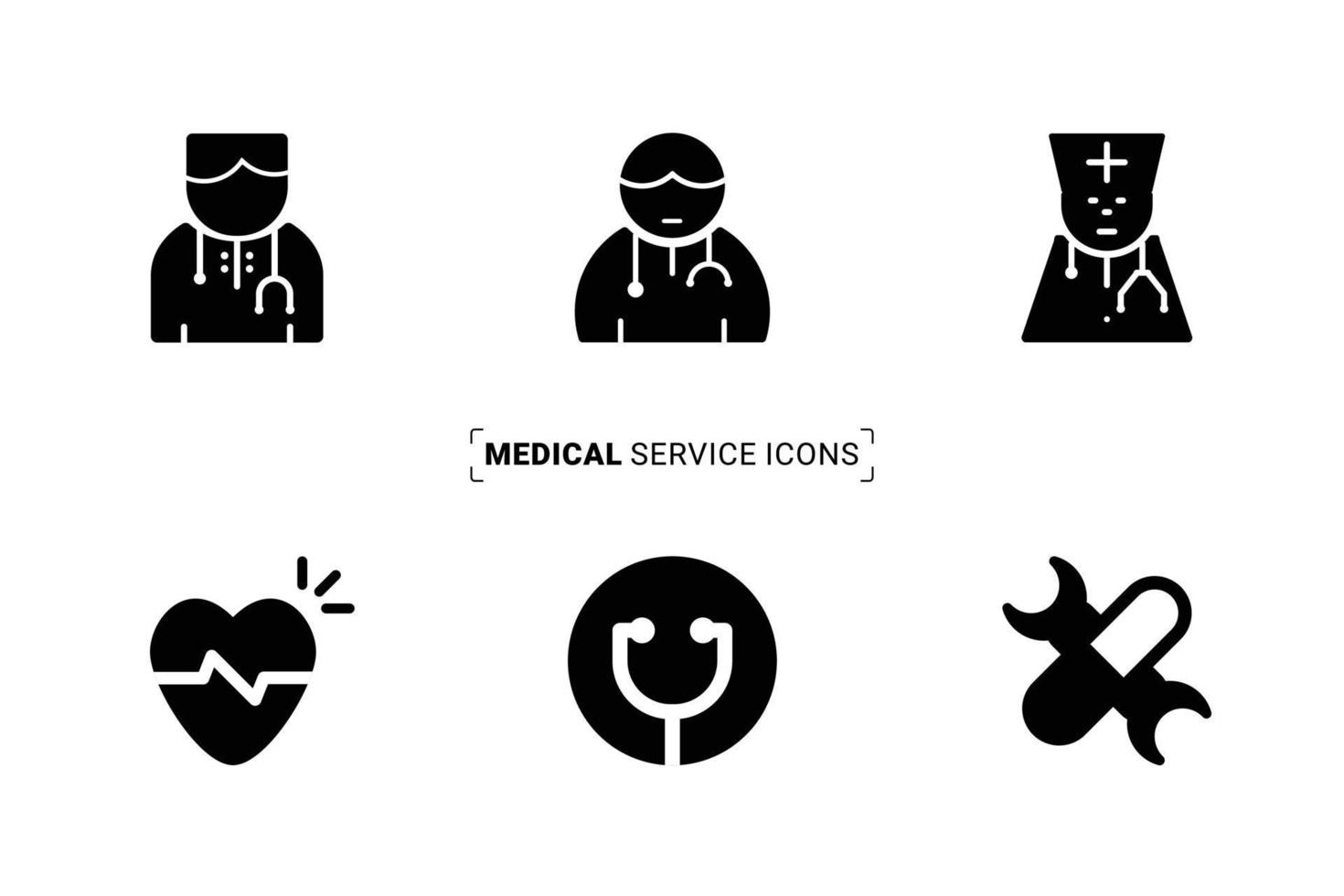 medicinsk tjänster ikoner uppsättning för några webb och skriva ut använda sig av vektor