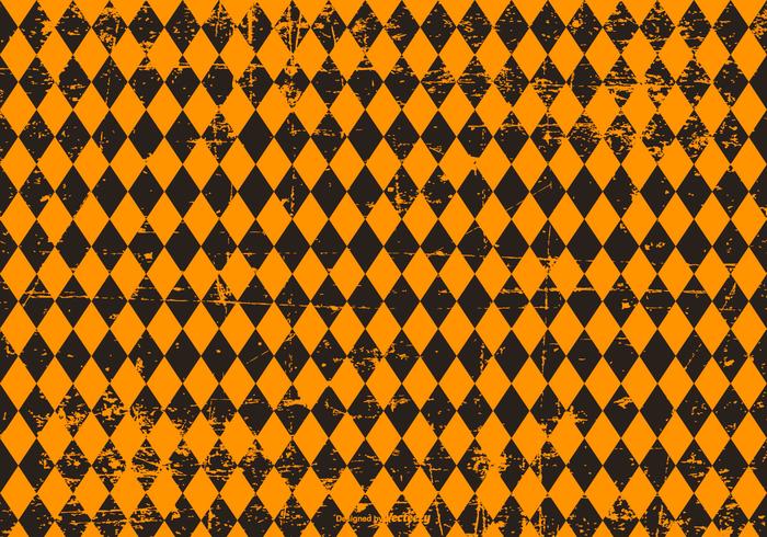 Grunge Argyle Halloween Hintergrund vektor