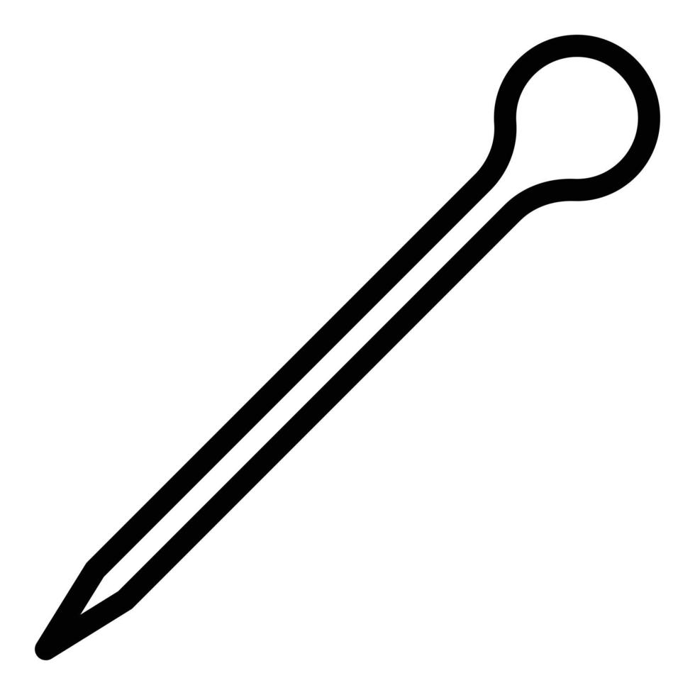 Zahnstocher-Symbol, Umrissstil vektor