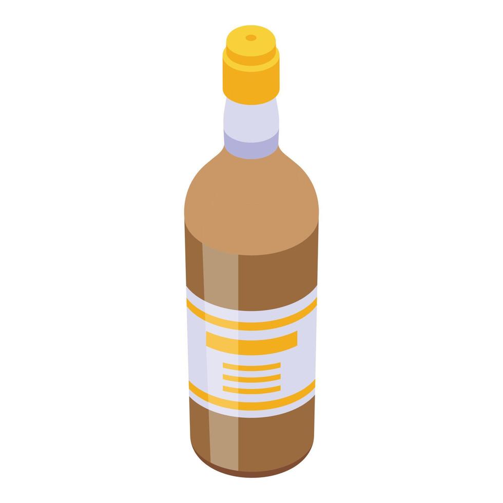 bourbon dryck ikon, isometrisk stil vektor