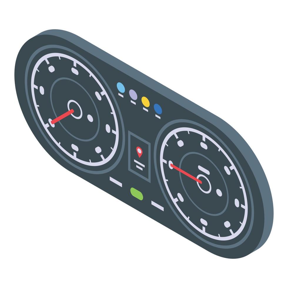 trafik instrumentbräda ikon, isometrisk stil vektor